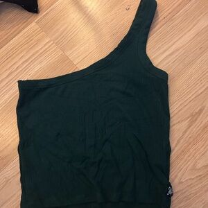 YoungLA Green Asymmetrical Tank Top